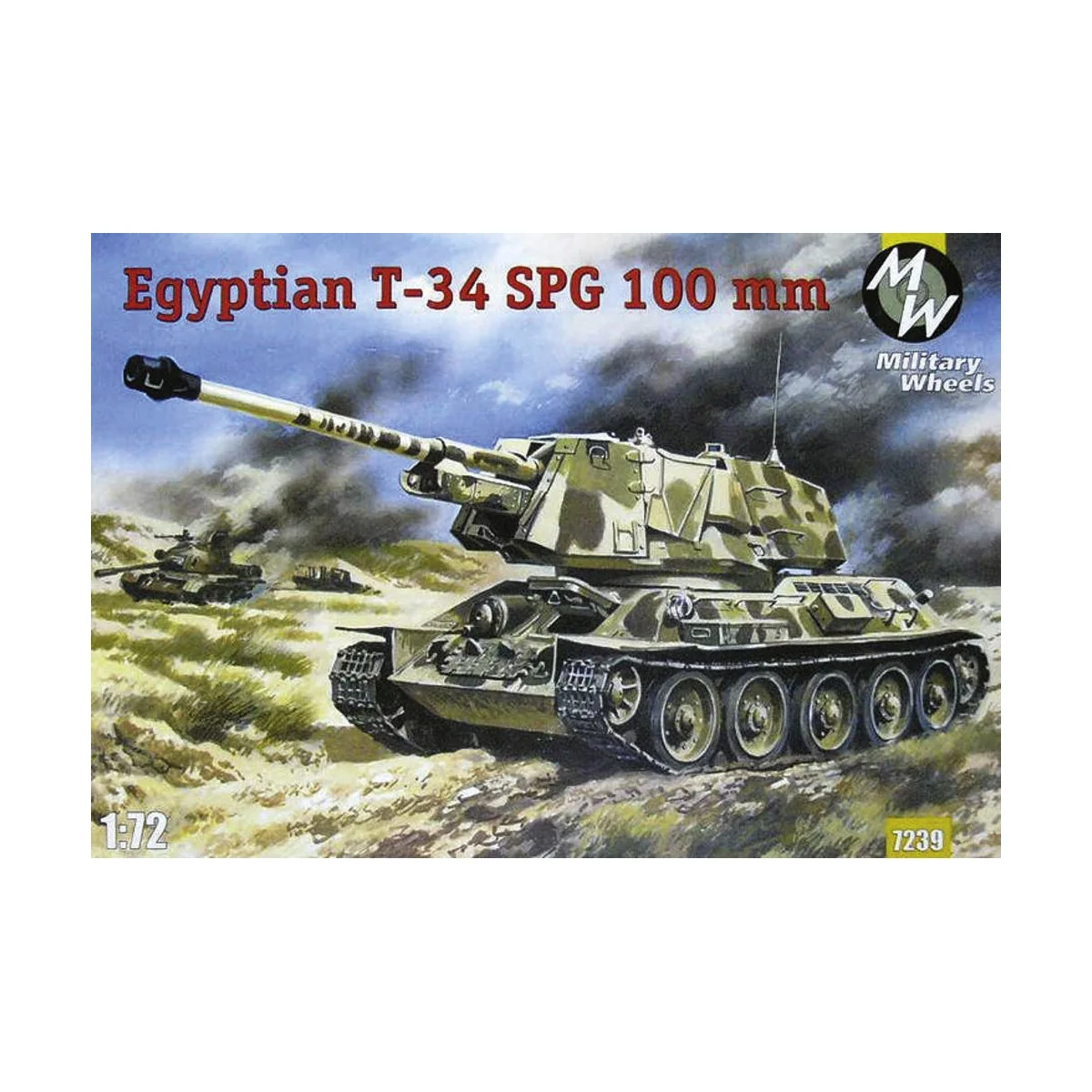 T-34-100 Egypt Army, 1/72 - Military Wheels MW7239