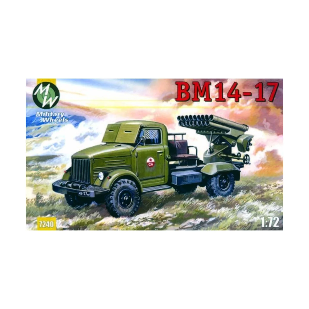 BM-14-17 on the GAZ-51, 1/72 - Military Wheels MW7240