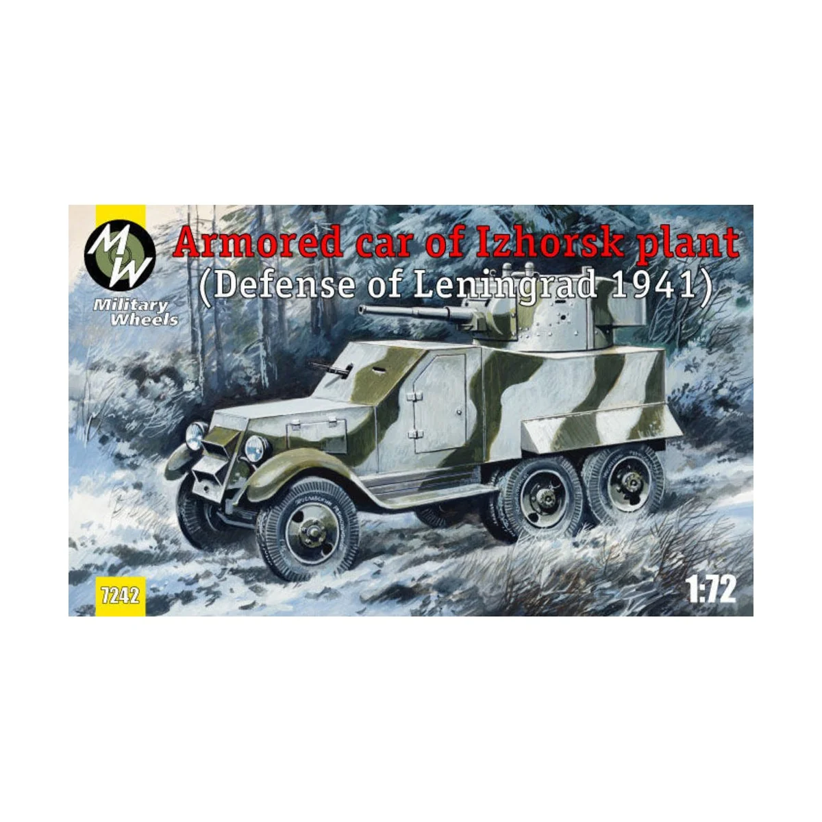Armored car of Izhorsk plant, Leningrad - Military Wheels MW7242
