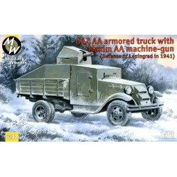 GAZ AA armored truck with Maxim AA gun - Military Wheels MW7244