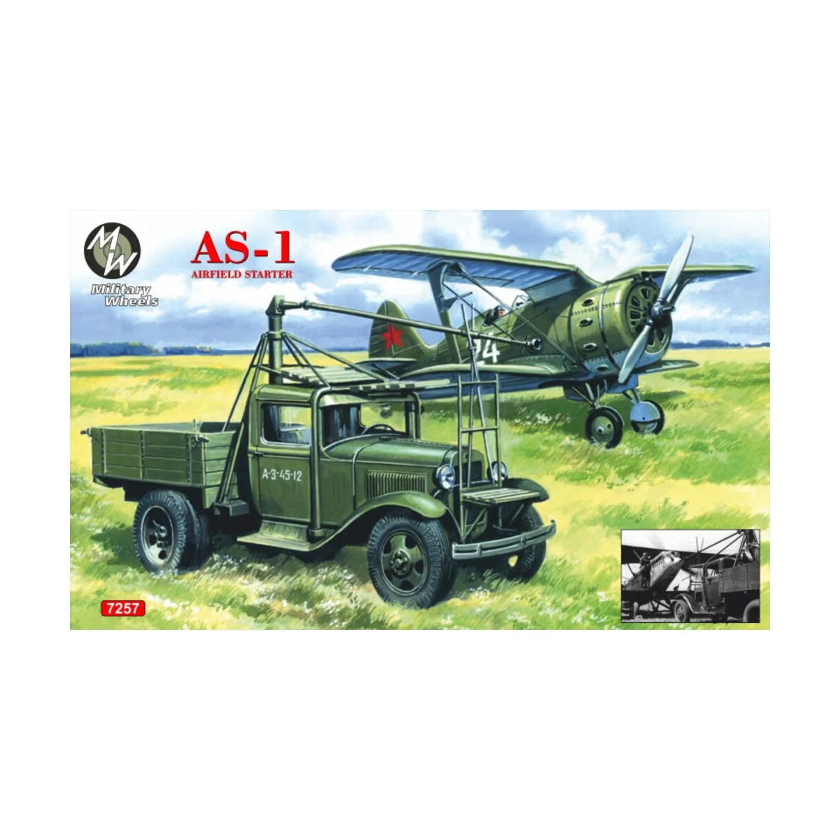 AS-1 Airfield starter, 1/72 - Military Wheels MW7257 AS-1 Airfield starter, 1/72 - Military Wheels MW7257