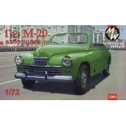 GAZ-M20 Pobeda cabriolet, Soviet car, 1/72 - Military Wheels MW7261 GAZ-M20 Pobeda cabriolet, Soviet car, 1/72 - Military Wheels MW7261