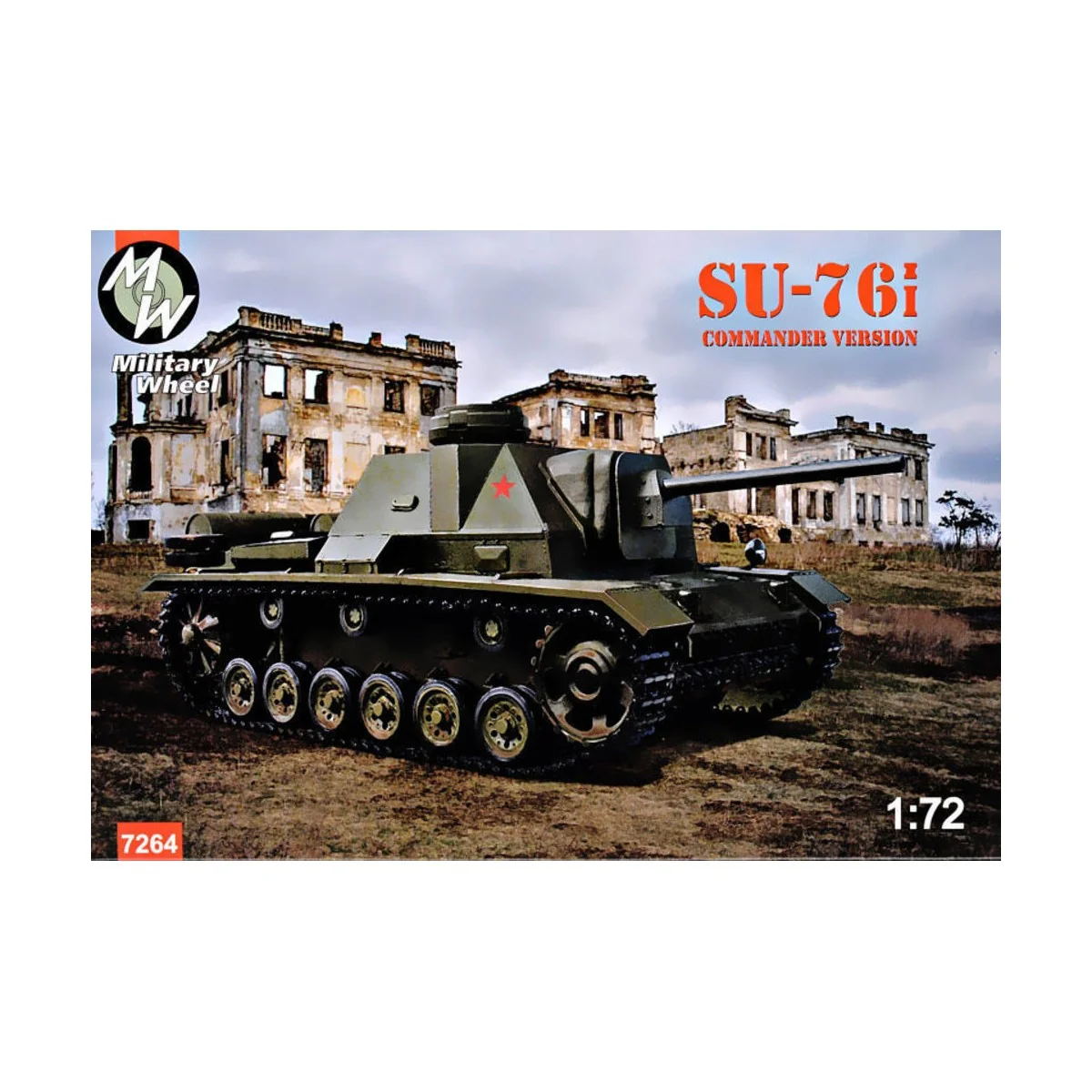 Su-76i commander tower version, 1/72 - Military Wheels MW7264