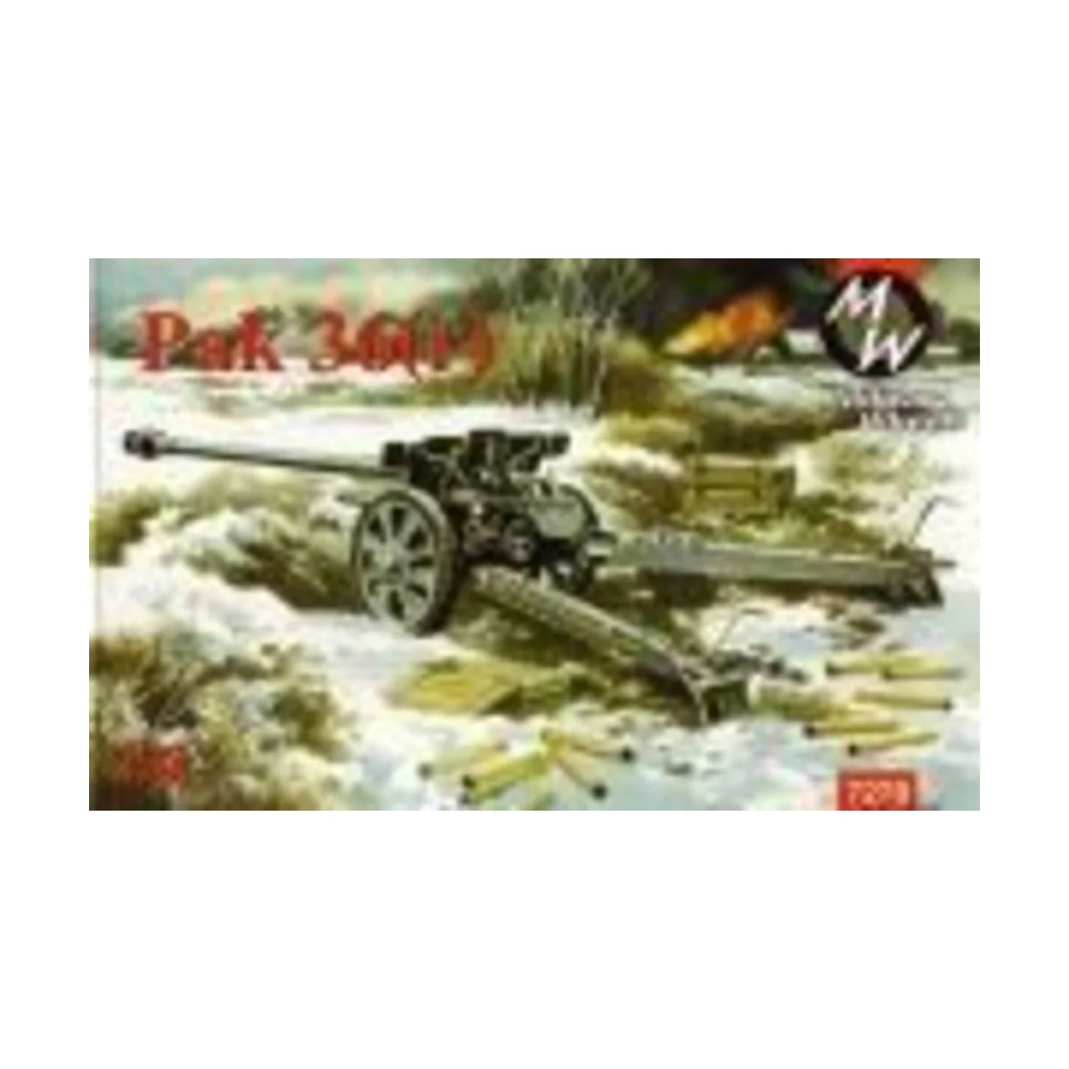 Pak 36r Germann gun, 1/72 - Military Wheels MW7270 Pak 36r Germann gun, 1/72 - Military Wheels MW7270