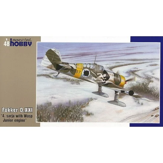 Fokker D.XXI 4. Sarja with Wasp Junior Engine, 1/48 - Special Hobby... Fokker D.XXI 4. Sarja with Wasp Junior Engine, 1/48 - Special Hobby...