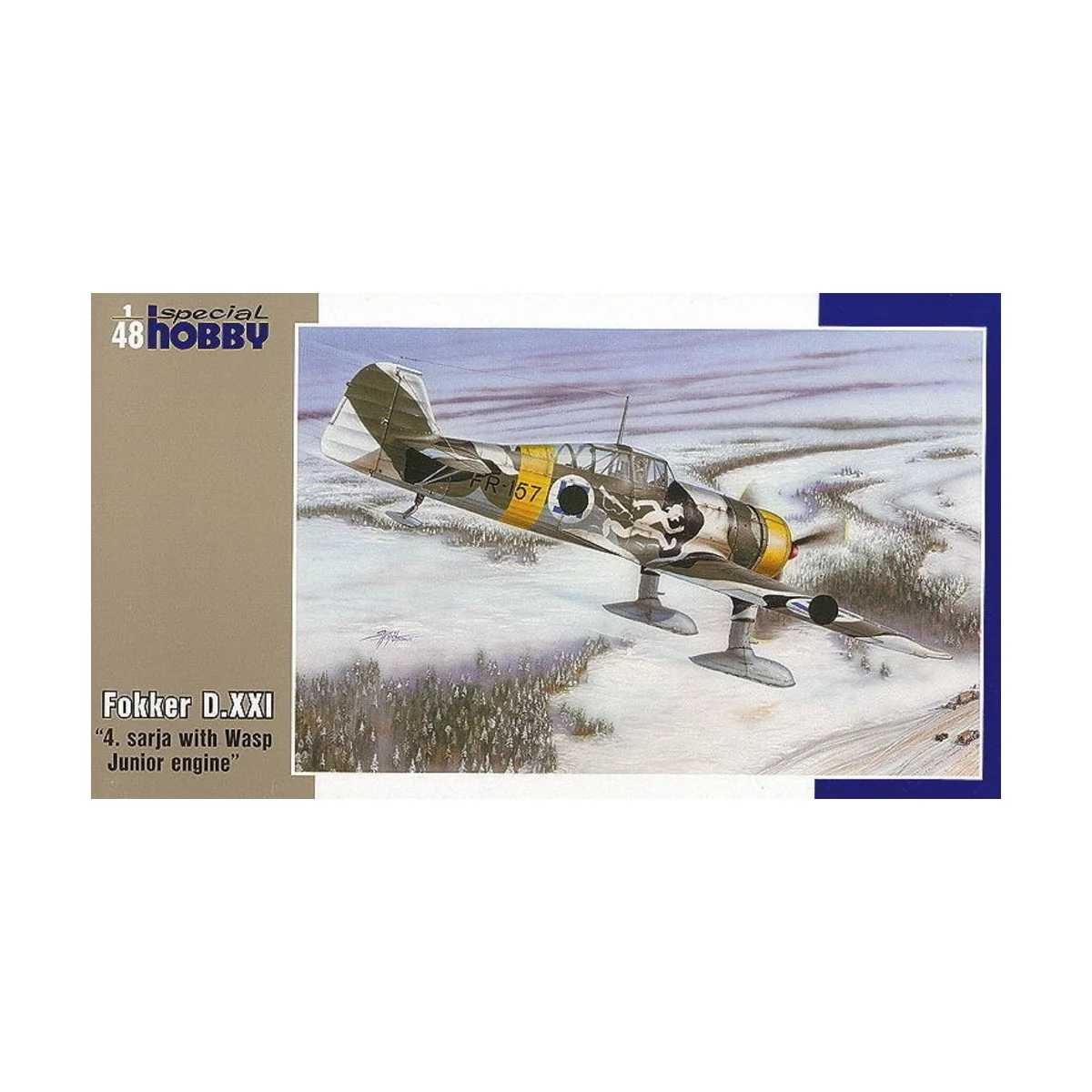 Fokker D.XXI 4. Sarja with Wasp Junior Engine, 1/48 - Special Hobby... Fokker D.XXI 4. Sarja with Wasp Junior Engine, 1/48 - Special Hobby...