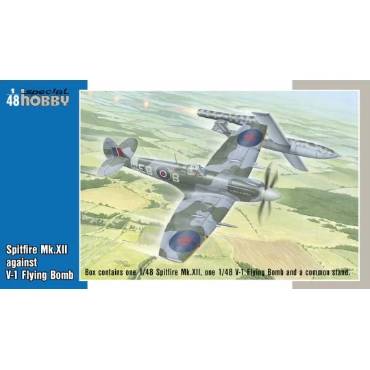 Spitfire Mk.XII against V-1 Flying Bomb, 1/48 - Special Hobby 100-S...