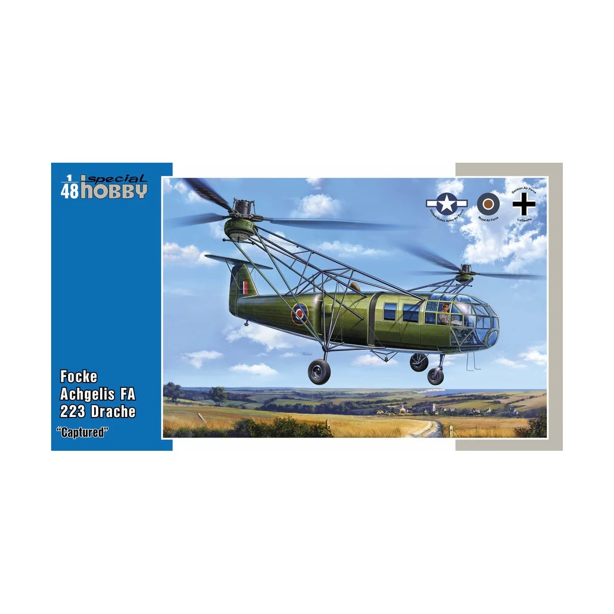 Focke Achgelis FA 223 Drache Captured - Special Hobby 100-SH48201