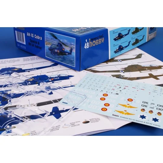 AH-1G Cobra Spanish & IDF/AF Cobras, 1/48 - Special Hobby 100-SH48202 AH-1G Cobra Spanish & IDF/AF Cobras, 1/48 - Special Hobby 100-SH48202