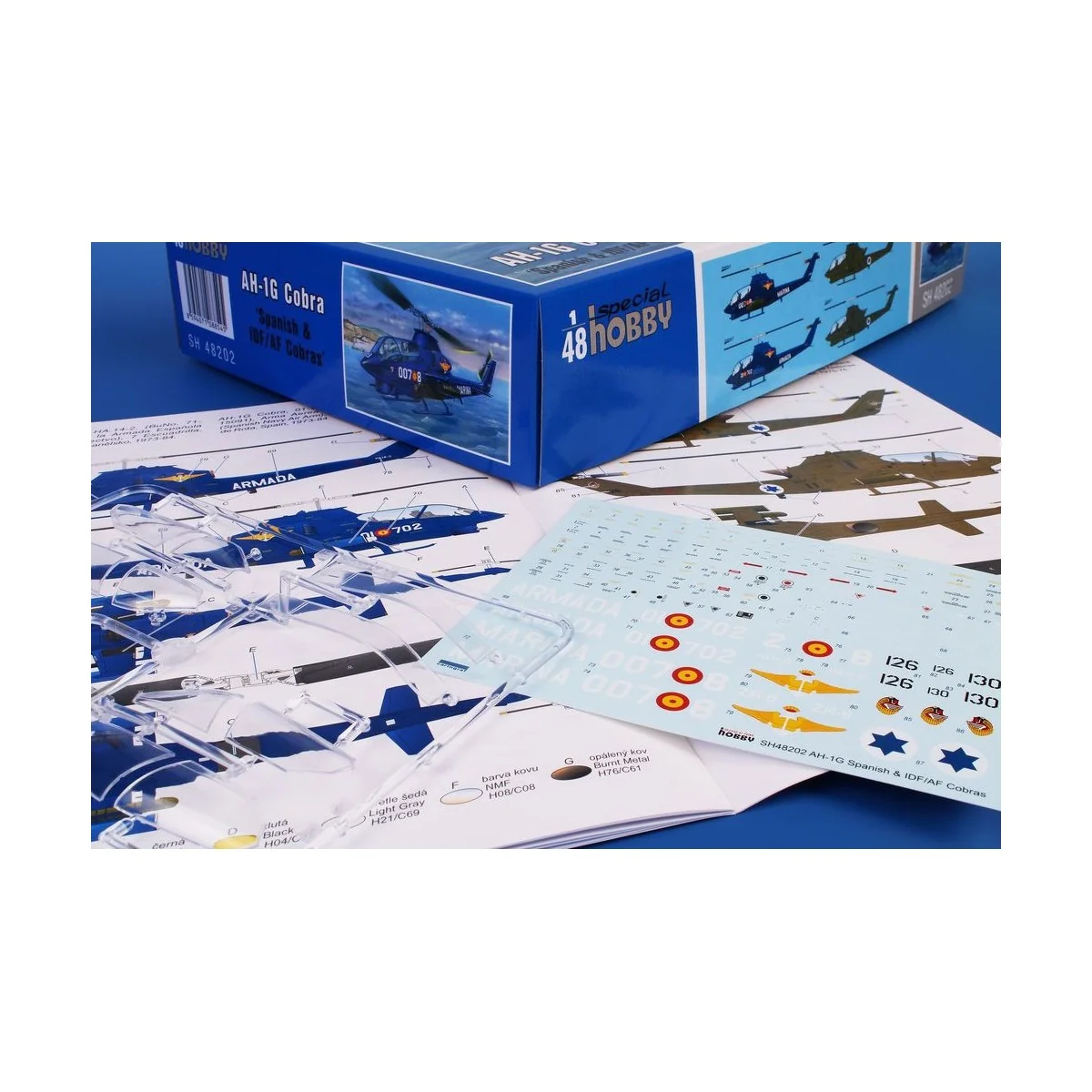 AH-1G Cobra Spanish & IDF/AF Cobras, 1/48 - Special Hobby 100-SH48202 AH-1G Cobra Spanish & IDF/AF Cobras, 1/48 - Special Hobby 100-SH48202