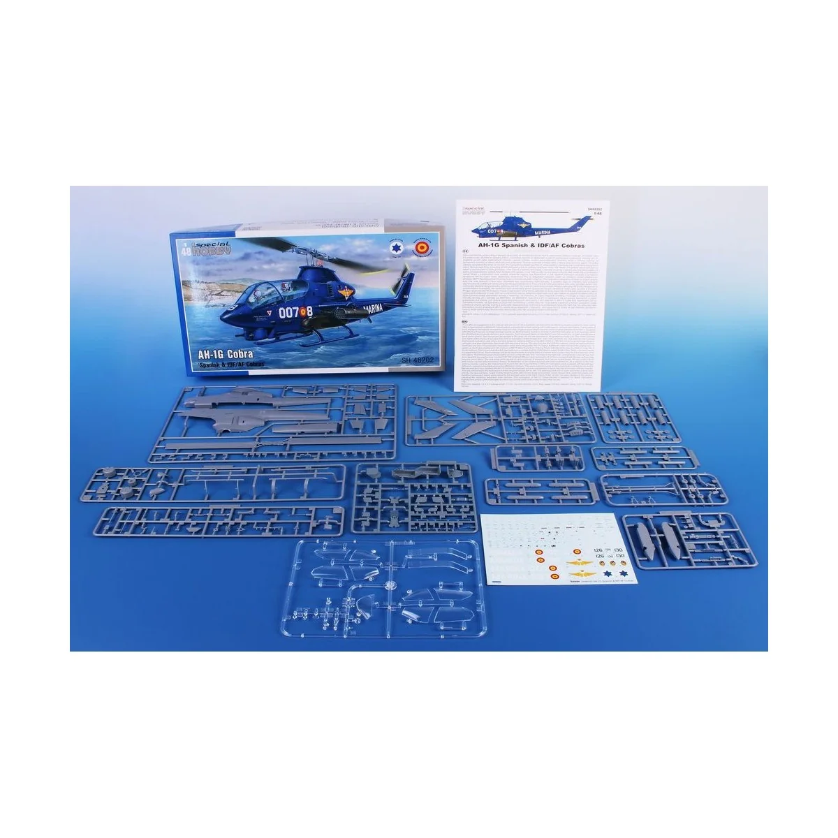 AH-1G Cobra Spanish & IDF/AF Cobras, 1/48 - Special Hobby 100-SH48202 AH-1G Cobra Spanish & IDF/AF Cobras, 1/48 - Special Hobby 100-SH48202