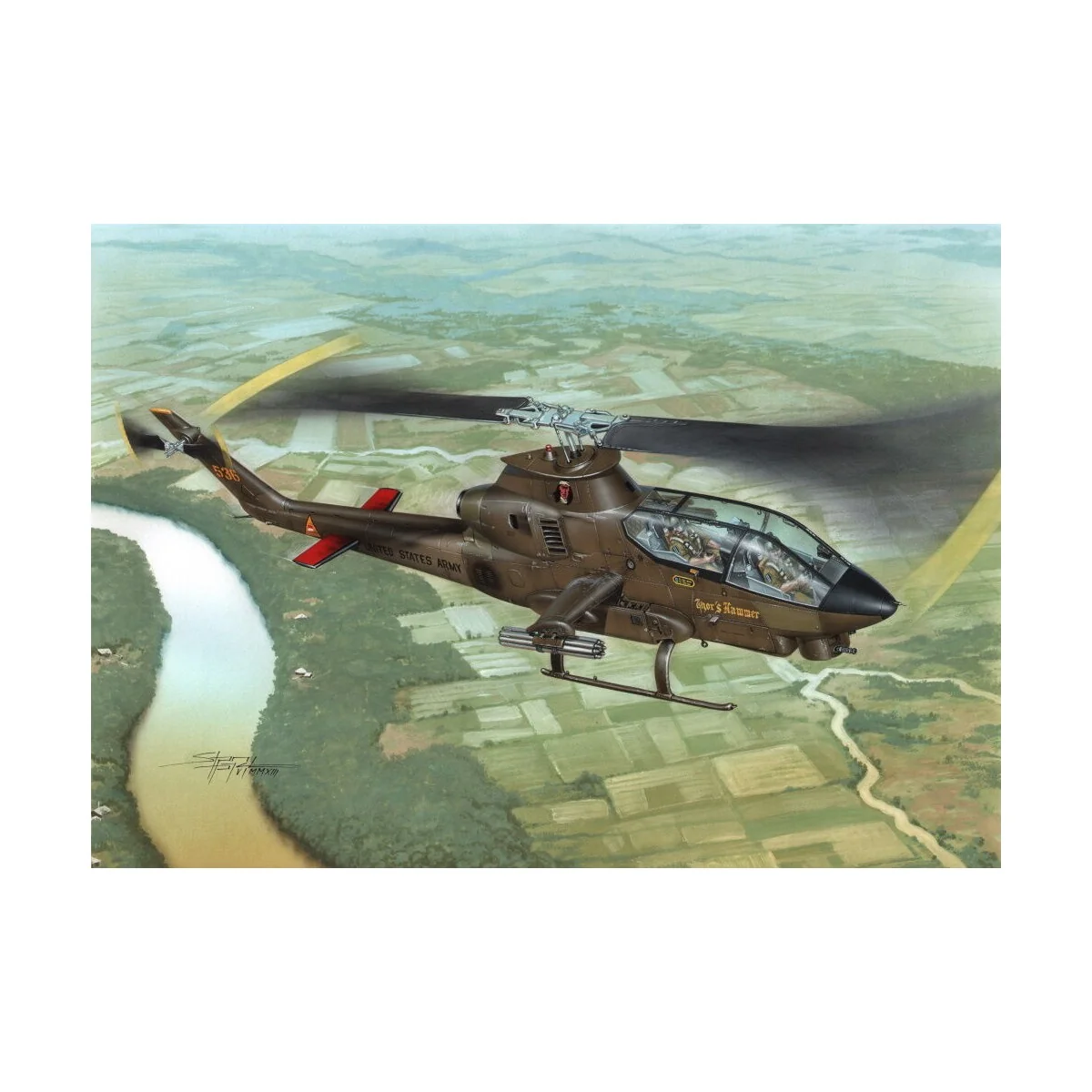 AH-1G Cobra Over Vietnam with M-35 Gun System Hi-Tech Kit - Special...