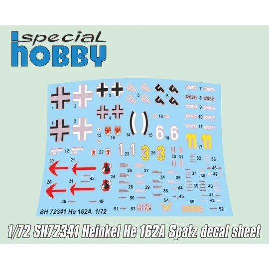 Heinkel He 162 Spatz, 1/72 - Special Hobby 100-SH72341 Heinkel He 162 Spatz, 1/72 - Special Hobby 100-SH72341