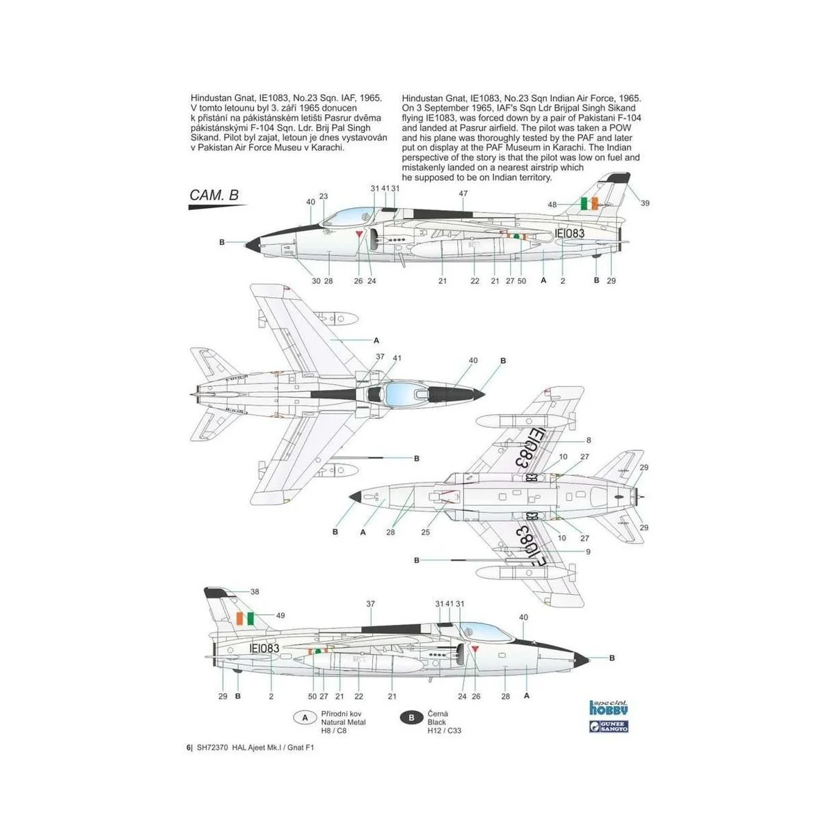 Ajeet Mk.I"Indian Light Fighter", 1/72 - Special Hobby 100-SH72370