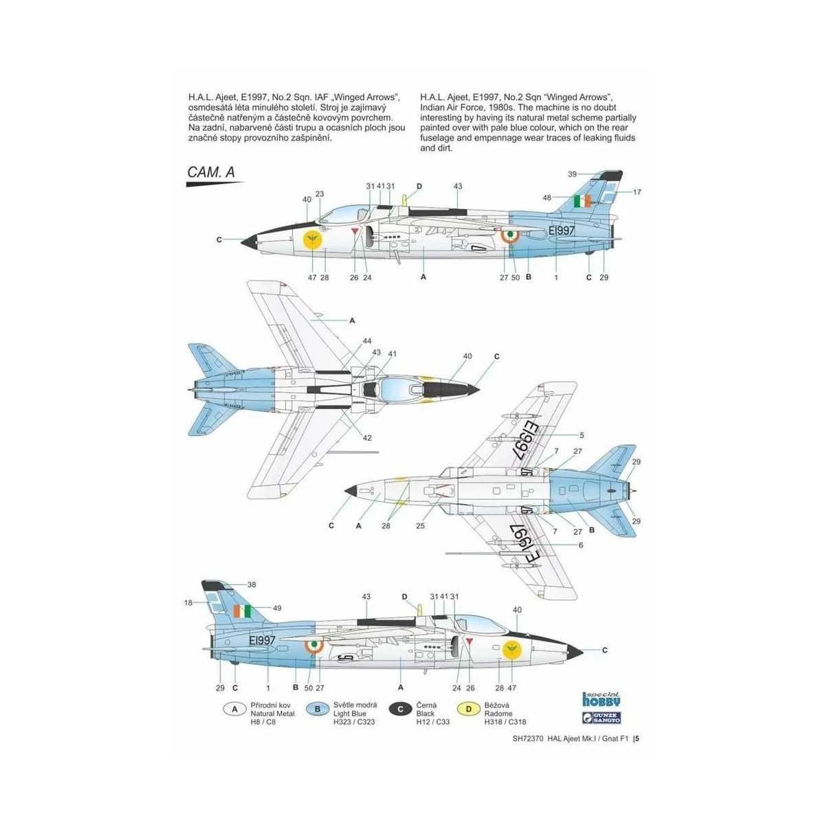 Ajeet Mk.I"Indian Light Fighter", 1/72 - Special Hobby 100-SH72370