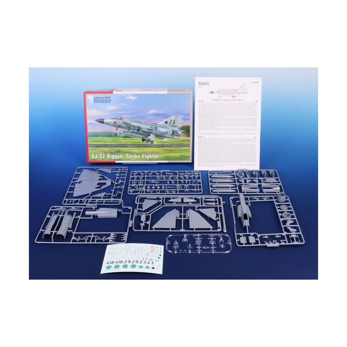 AJ-37 Viggen Strike Fighter, 1/72 - Special Hobby 100-SH72378 AJ-37 Viggen Strike Fighter, 1/72 - Special Hobby 100-SH72378