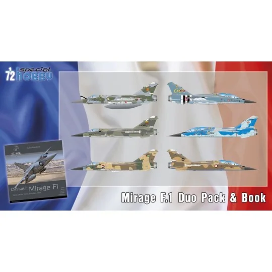 Mirage F.1 Duo Pack & Book - Special Hobby 100-SH72414