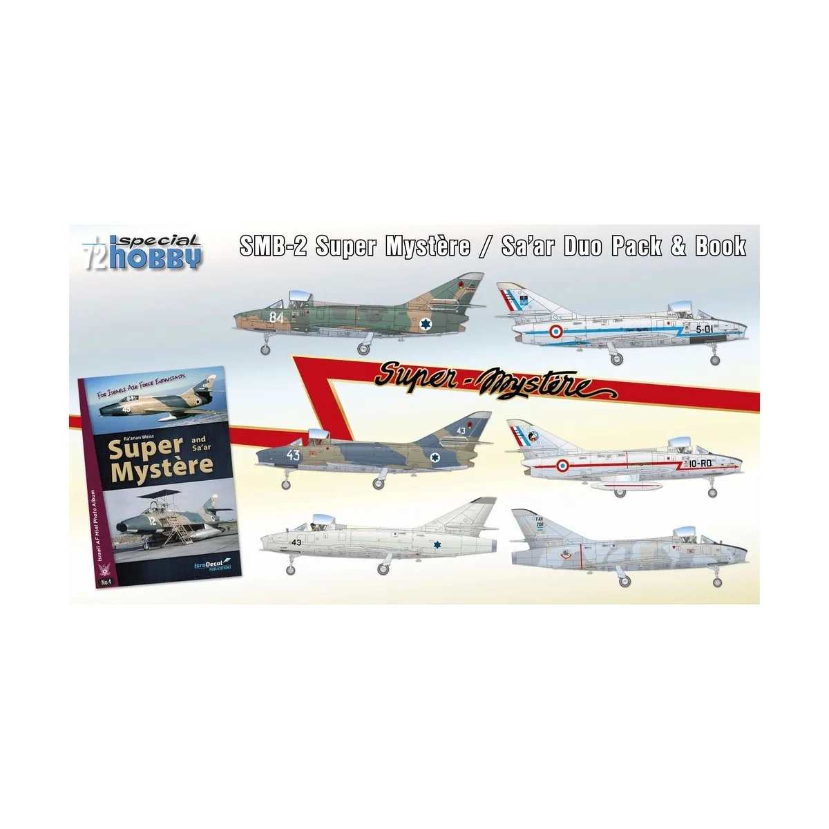 SMB-2 Super Mystere Duo Pack & Book, 1/72 - Special Hobby 100-SH72417