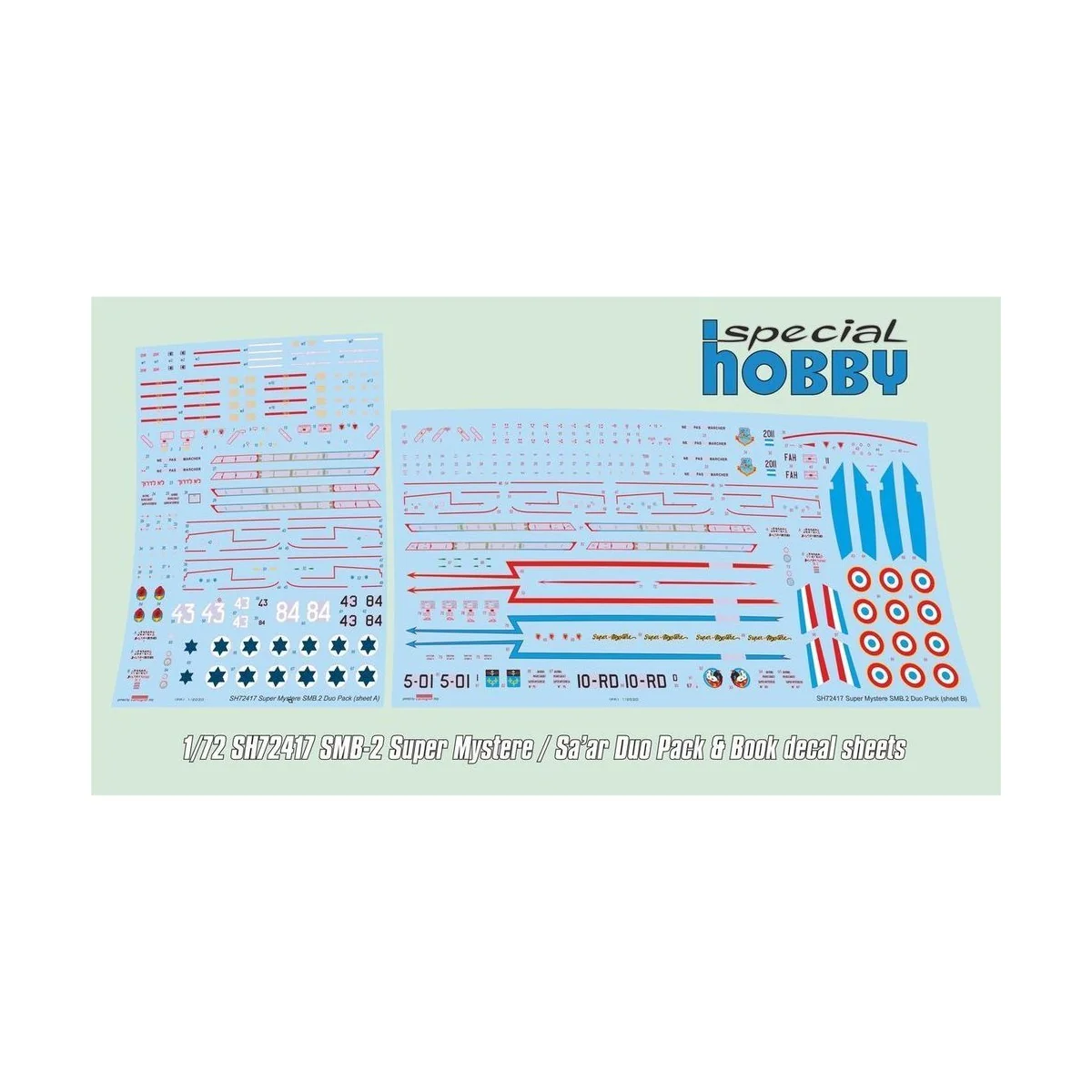 SMB-2 Super Mystere Duo Pack & Book, 1/72 - Special Hobby 100-SH72417