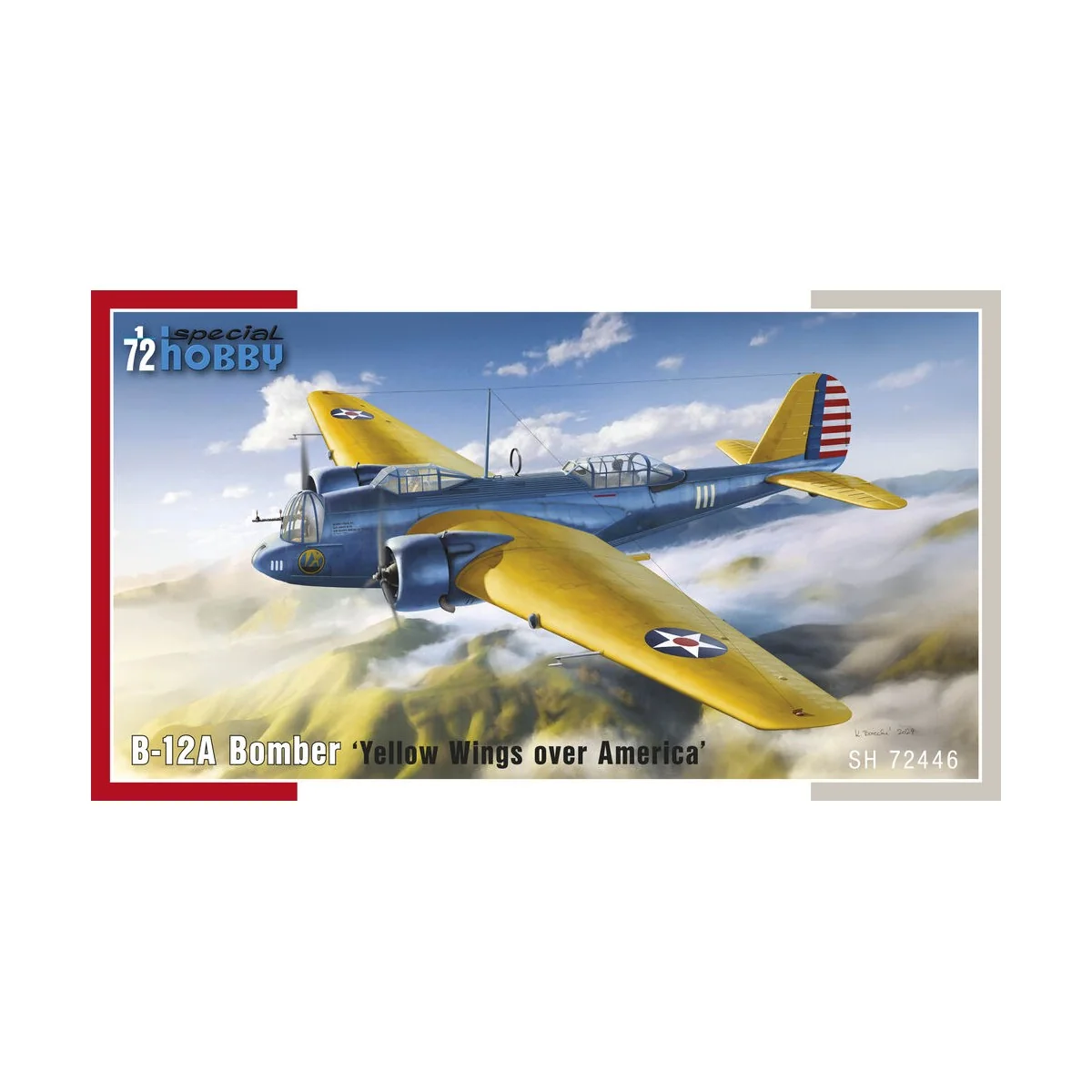 B-12A Bomber ‘Yellow Wings over America’, 1/72 - Special Hobby 100-...