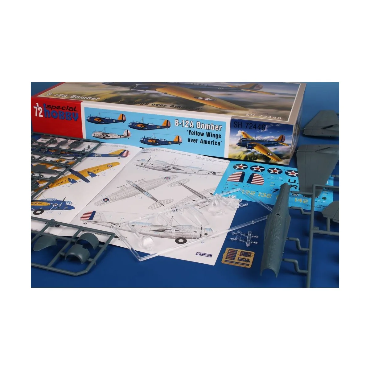B-12A Bomber ‘Yellow Wings over America’, 1/72 - Special Hobby 100-...