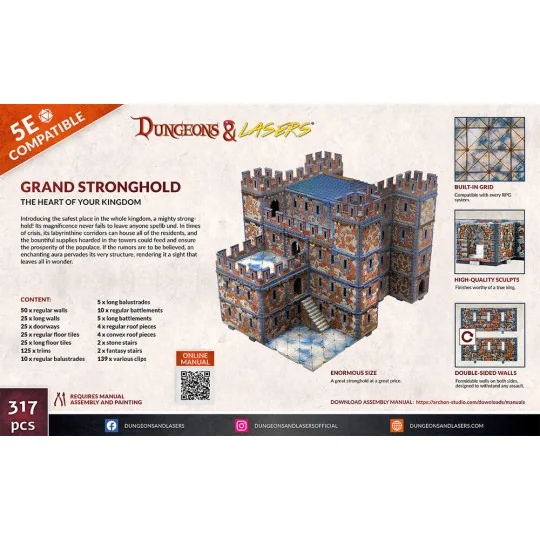 Dungeons & Lasers Starter Set: GRAND STRONGHOLD - Archon Studio DNL...
