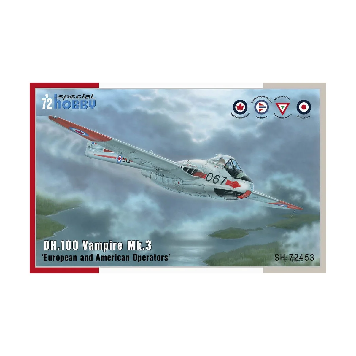 DH.100 Vampire Mk.3 European and American Operators, 1/72 - Special...