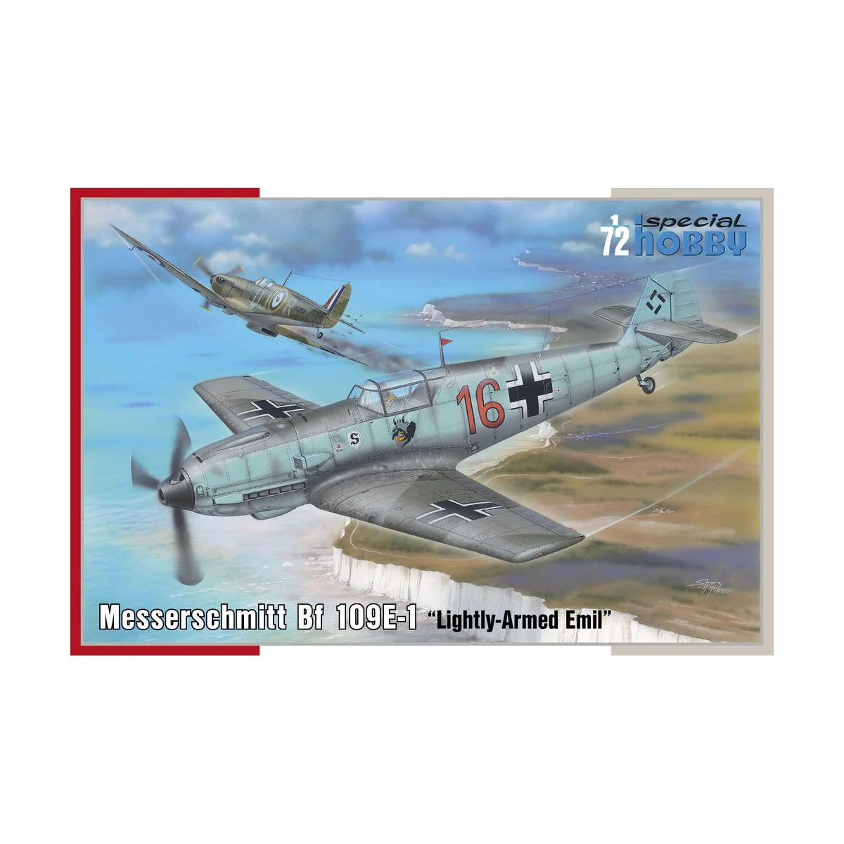 Messerschmitt Bf 109E-1 Lightly-Armed Emil, 1/72 - Special Hobby 10...
