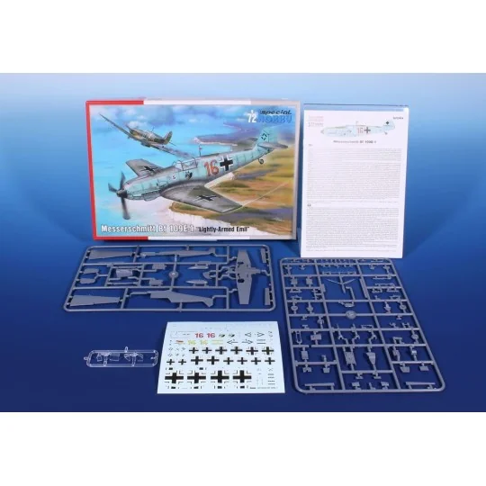 Messerschmitt Bf 109E-1 Lightly-Armed Emil, 1/72 - Special Hobby 10...