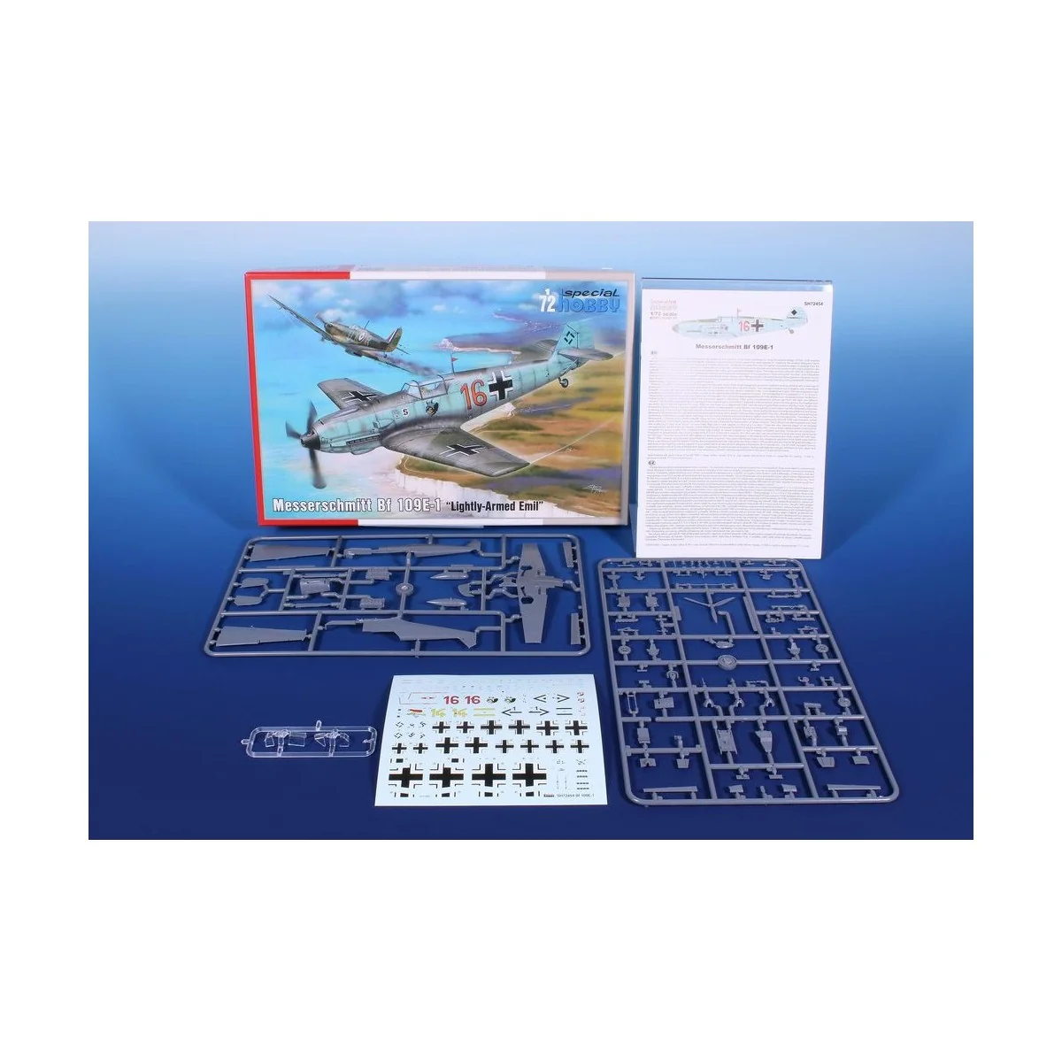 Messerschmitt Bf 109E-1 Lightly-Armed Emil, 1/72 - Special Hobby 10...