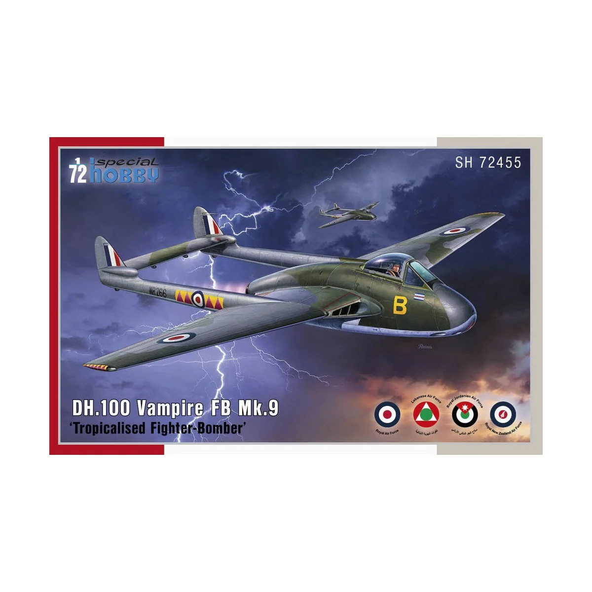 DH.100 Vampire FB.Mk.9 Tropicalised Fighter-Bomber, 1/72 - Special ... DH.100 Vampire FB.Mk.9 Tropicalised Fighter-Bomber, 1/72 - Special ...