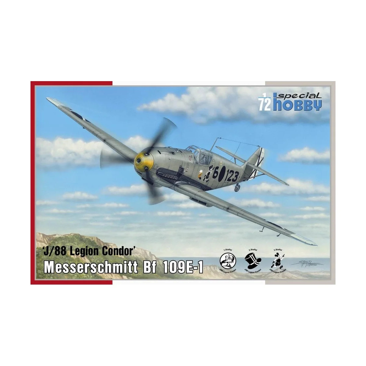 Messerschmitt Bf 109E-1 J/88 Legion Condor, 1/72 - Special Hobby 10...