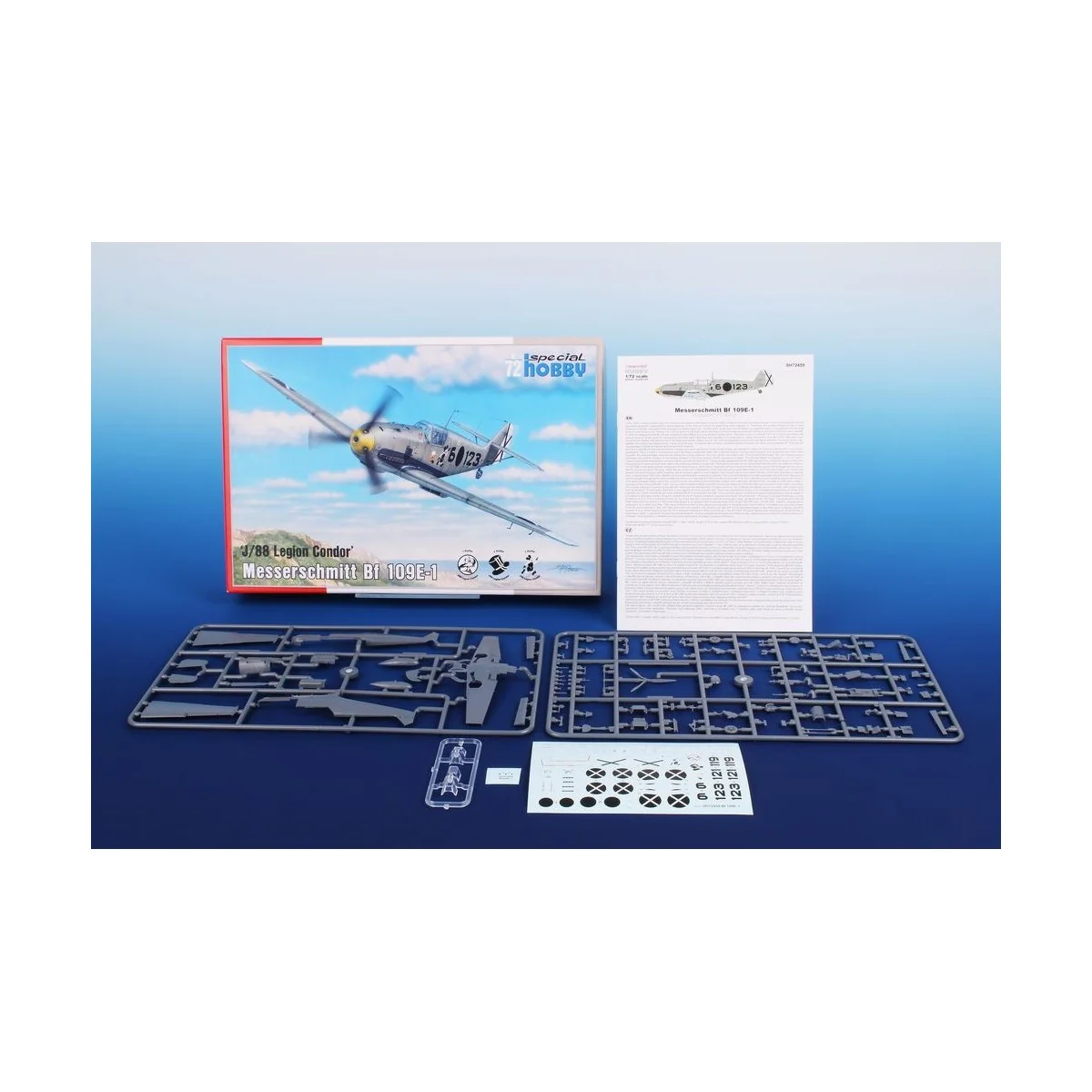 Messerschmitt Bf 109E-1 J/88 Legion Condor, 1/72 - Special Hobby 10...