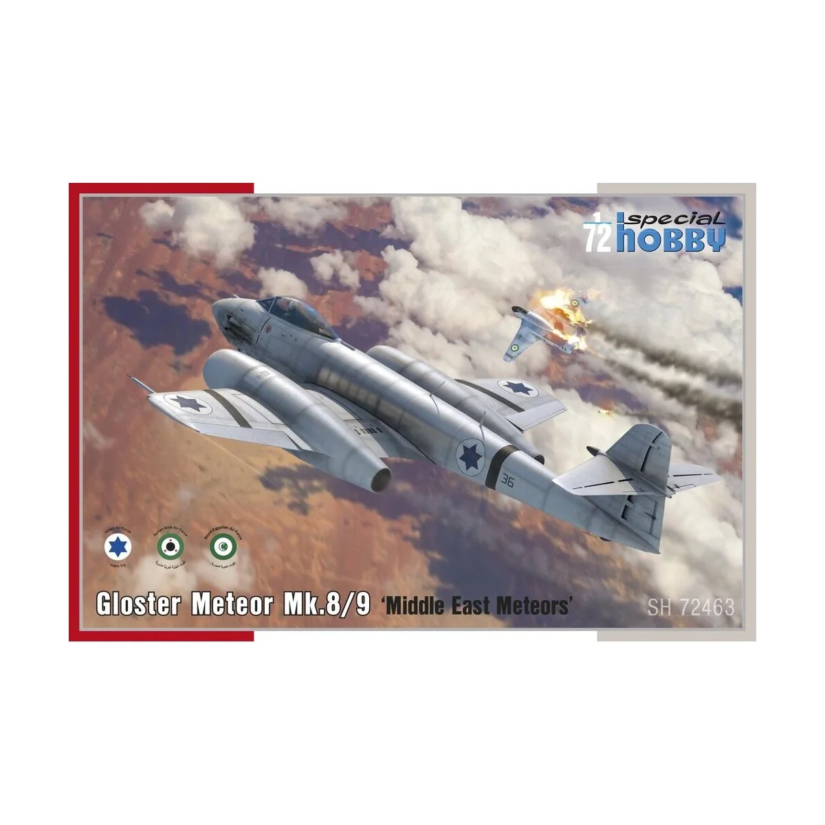 Gloster Meteor Mk.8/9 Middle East Meteors - Special Hobby 100-SH72463