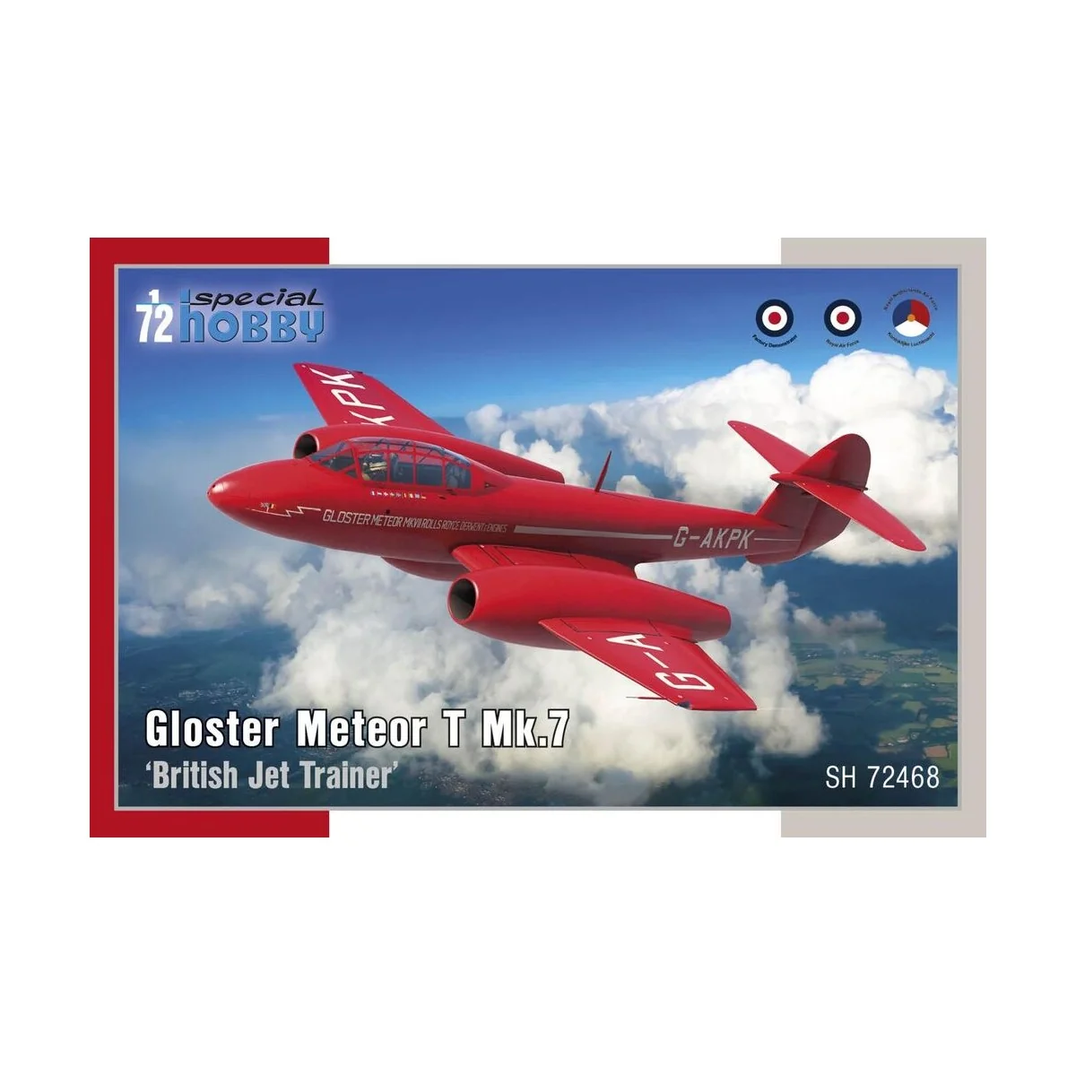 Gloster Meteor T Mk.7 British Jet Trainer, 1/72 - Special Hobby 100...