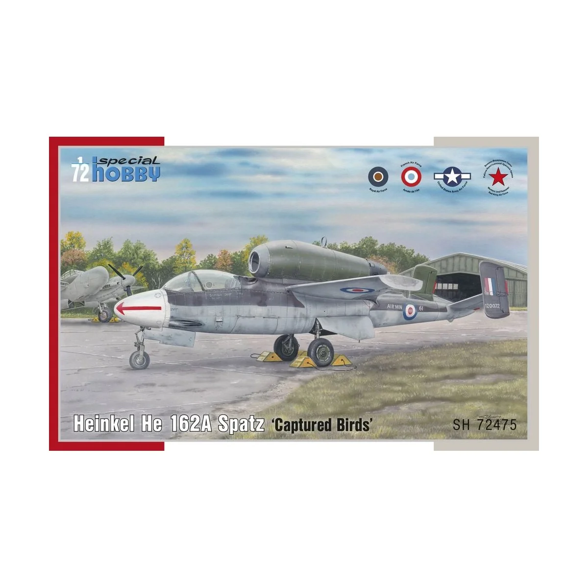 Heinkel He 162A Spatz 'Captured Birds', 1/72 - Special Hobby 100-SH... Heinkel He 162A Spatz 'Captured Birds', 1/72 - Special Hobby 100-SH...