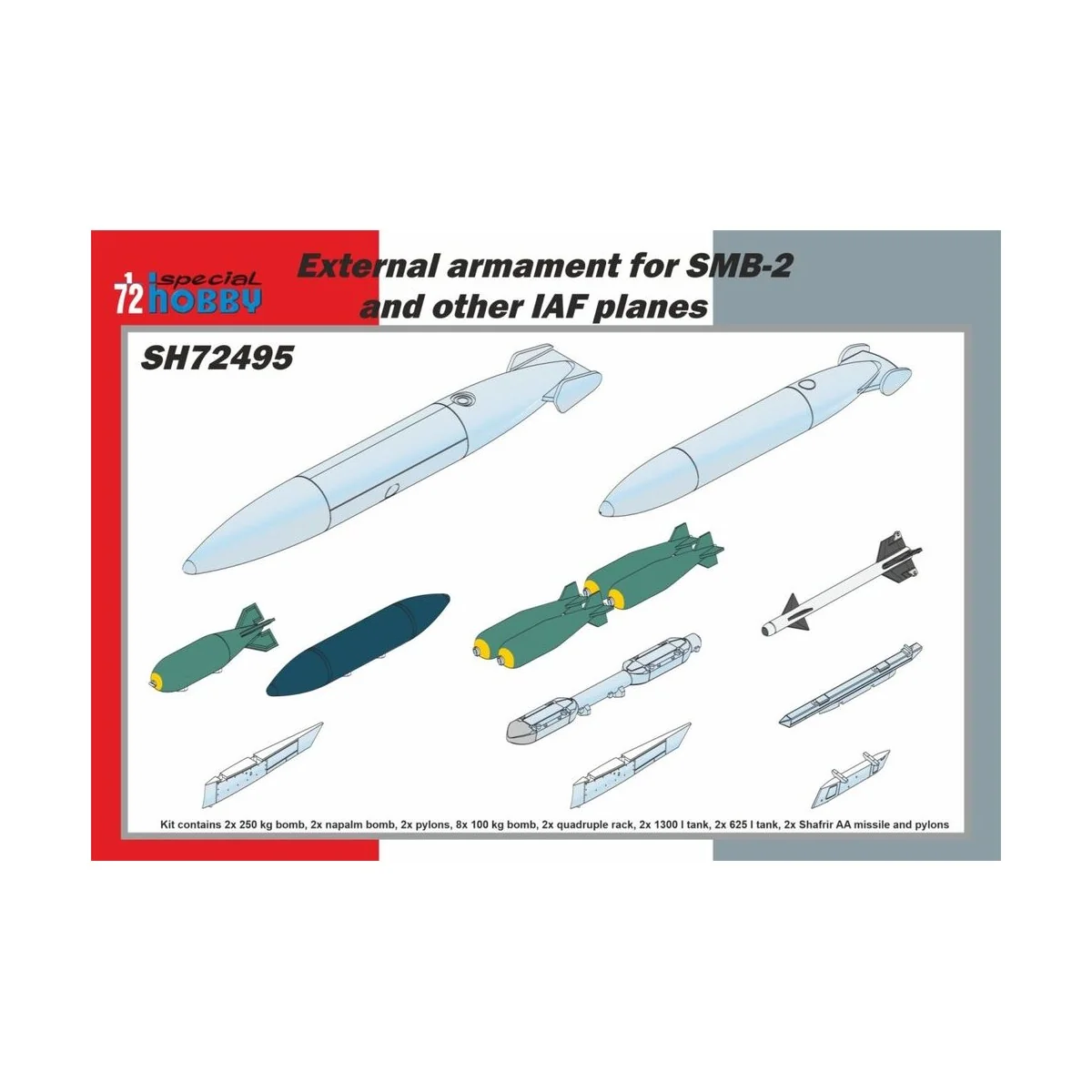 External armament for SMB-2 and other IAF planes 1/72 - Special Hob...