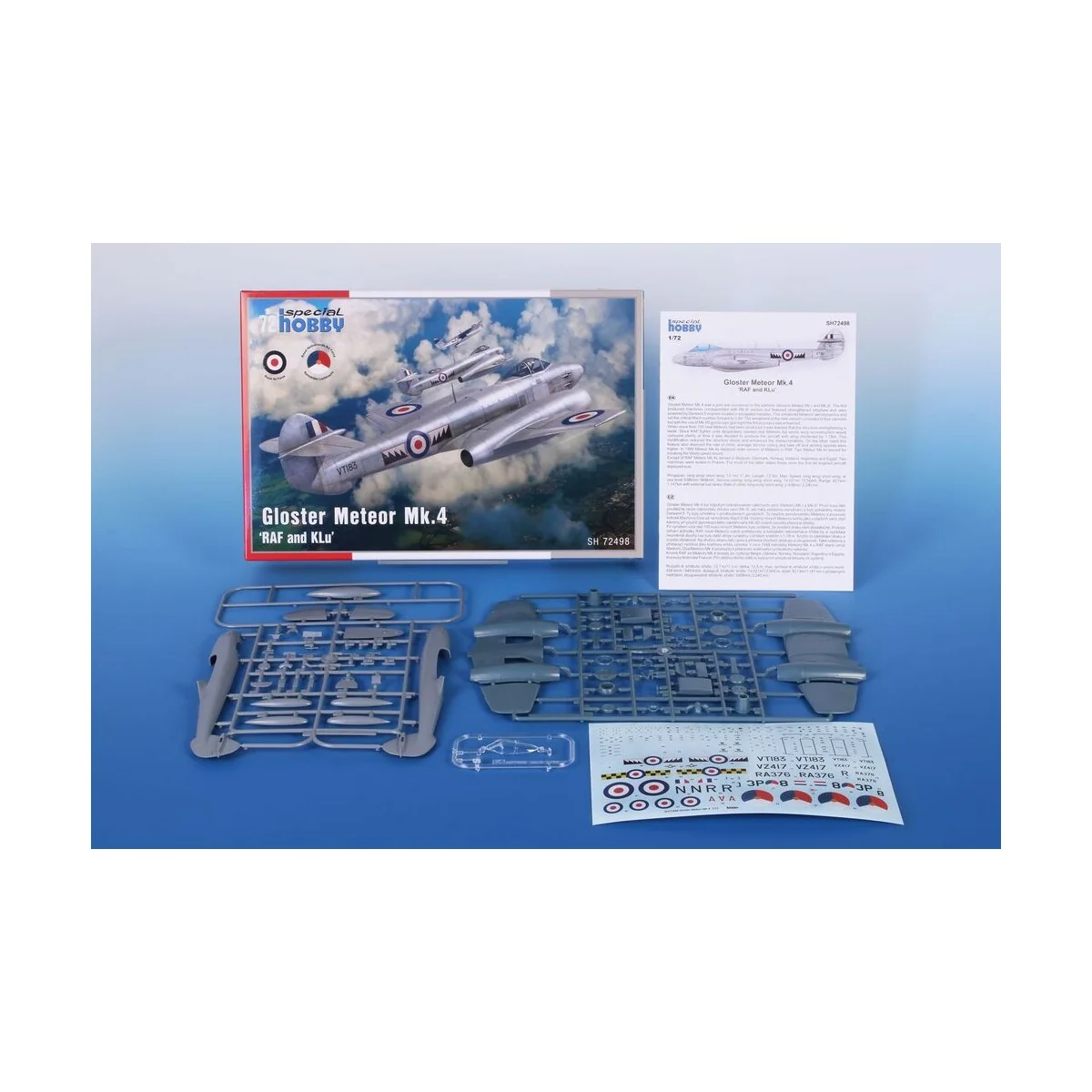 Gloster Meteor Mk.4, 1/72 - Special Hobby 100-SH72498