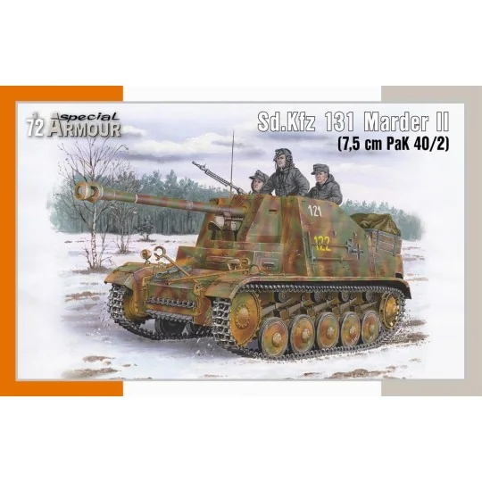 Sd.Kfz 131 Marder II (7, 5 cm PaK 40/2), 1/72 - Special Hobby 100-S...