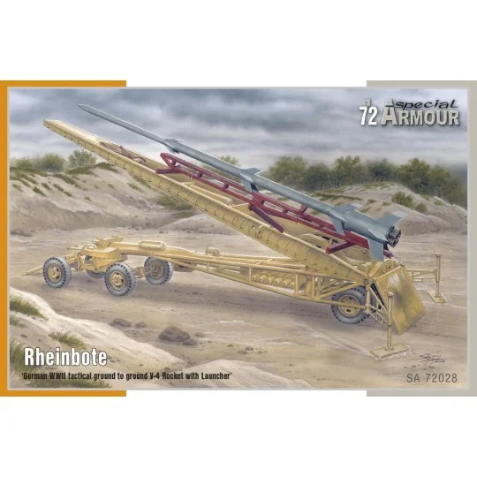 Rheinbote German WWII tactical ground to ground V-4 Rocket with Lau... Rheinbote German WWII tactical ground to ground V-4 Rocket with Lau...