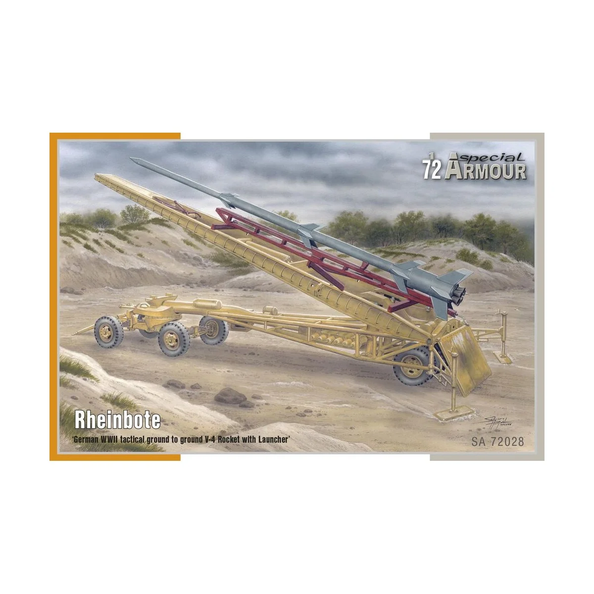 Rheinbote German WWII tactical ground to ground V-4 Rocket with Lau... Rheinbote German WWII tactical ground to ground V-4 Rocket with Lau...