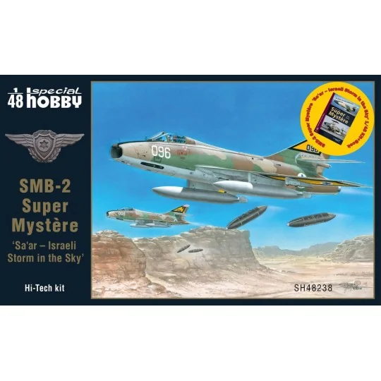 SMB-2 Super Mystère 'Sa’ar – Israeli Storm in the Sky' 1/48 Kit+Boo...