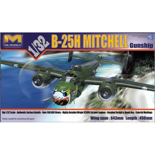 B-25H Mitchell Gunship - HongKong Model 01E03