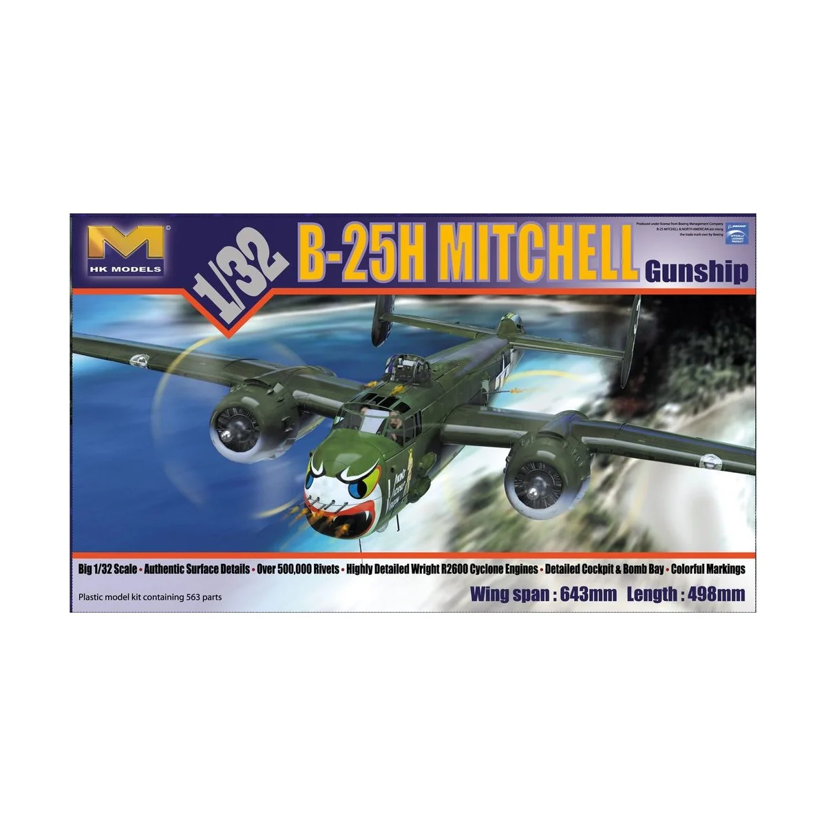 B-25H Mitchell Gunship - HongKong Model 01E03