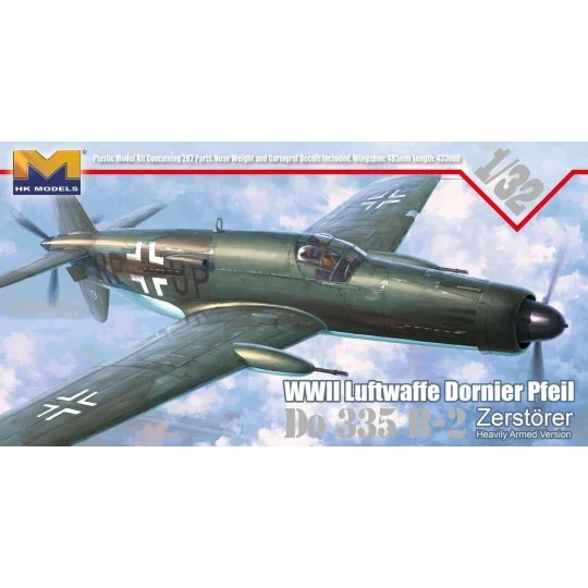WWII Luftwaffe Dornier Pfeil Do 335 B-2, 1/32 - HongKong Model 01E07