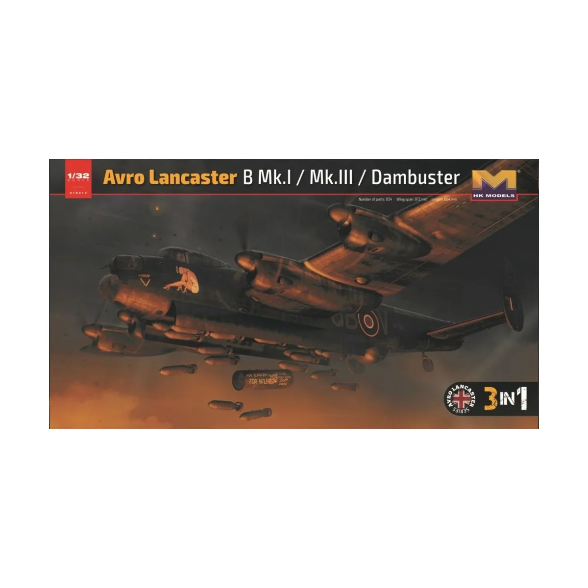 Avro Lancaster B Mk.I / Mk.III /Dambuster 3 in 1 - HongKong Model 0...