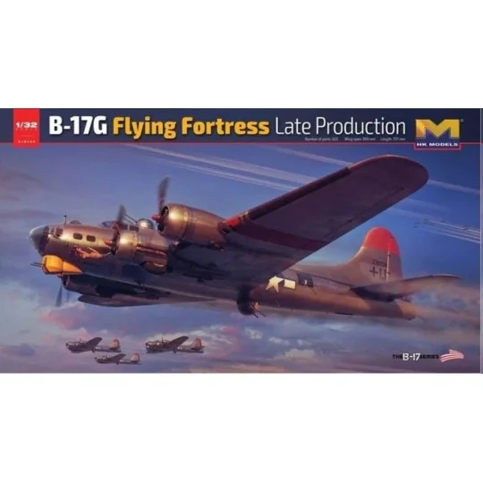 B-17G Flying Fortress Late Production, 1/32 - HongKong Model 01E030 B-17G Flying Fortress Late Production, 1/32 - HongKong Model 01E030