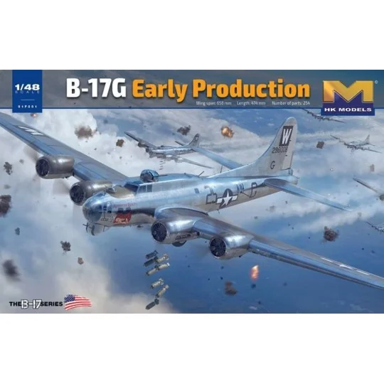 B-17G Early Production, 1/48 - HongKong Model 01F001 B-17G Early Production, 1/48 - HongKong Model 01F001