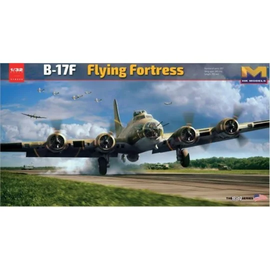 B-17F flying fortress F version, 1/32 - HongKong Model HKM01E029
