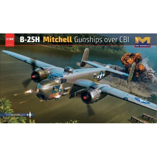 B-25H Mitchell Gunship Over CBI - HongKong Model HKM01E037